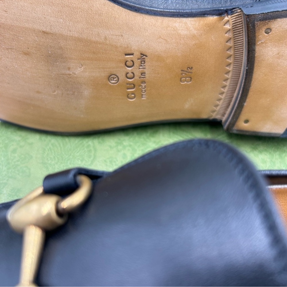 Men’s Gucci, jordaan loafer size 8.5 fits 9.5 US made in Italy - Picture 6 of 9